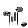 HiFi Earphone Dynamic In Ear Earphones with Flat Head Plug Sport Headset Bass Earbuds with Portable Earphone Bags