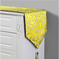 High-end Rolled Edge Sharp Tassel Table Runner Home Decoration Fabric Tablecloth