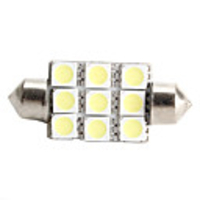 High-performance 39mm 9 5050 SMD White LED Car Signal Light