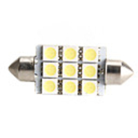 High-performance 41mm 9 5050 SMD White LED Car Signal Light