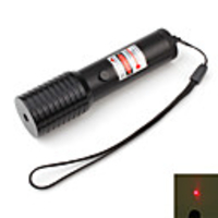 High Performance Red Laser with Battery and Charger (5mw, 650nm, Black)