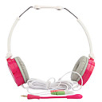 High Performance Stereo Headphones with Detachable Microphone (Pink)