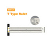 High-precision Scale Ruler T-type Hole Ruler Stainless Woodworking Scribing Mark Line Gauge Carpenter Measuring Tool