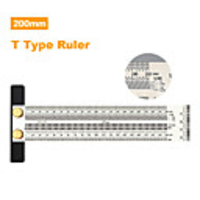 High-precision Scale Ruler T-type Hole Ruler Stainless Woodworking Scribing Mark Line Gauge Carpenter Measuring Tool