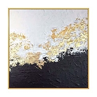 High quality 100% Hand painted Modern Abstract Oil Painting Wall Art Canvas Painting Gold Pictures for Living Room hotel wall Decor Rolled Without Frame