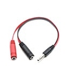 High Quality 3.5mm Gold Earphone Jack 1 Male to 2 Female Audio Splitter Connecter Adapter for Mobile phone Tablet PC
