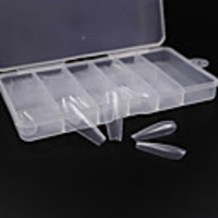 High Quality Coffin Fake Nails 100 Pcs PP Boxed Cross-Border Long Ballet Nails False Nail Tips with Case for Nail Salons and DIY Nail Art