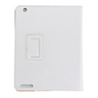 High-quality Cross-grain PU Leather Case for ipad2(White)