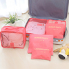 High Quality Fashion Travel Storage Bag Set For Clothes Tidy Organizer Six PCS Laundry Pouch Suitcase Packing Bags miniinthebox