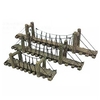 High Quality Fish Tank Landscaping Simulation Rope Suspension Bridge Aquarium Decoration Resin Bridge Turtle Climbing Platform miniinthebox