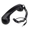 High Quality Mobile Phone Dedicated Handset with Voice Key for Nokia Black