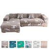 High Quality Print Dustproof All-powerful Slipcovers Stretch L Shape Sofa Cover Super Soft Fabric Couch Cover Sofa Furniture Protector With One Free Boster Case miniinthebox