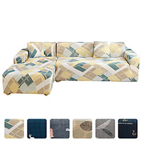 High Quality Print Dustproof All-powerful Slipcovers Stretch L Shape Sofa Cover Super Soft Fabric Couch Cover Sofa Furniture Protector With One Free Boster Case miniinthebox