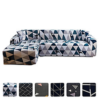 High Quality Print Dustproof All-powerful Slipcovers Stretch L Shape Sofa Cover Super Soft Fabric Couch Cover Sofa Furniture Protector With One Free Boster Case miniinthebox