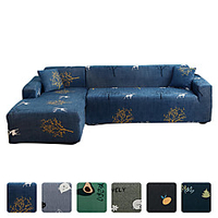 High Quality Print Dustproof All-powerful Slipcovers Stretch L Shape Sofa Cover Super Soft Fabric Couch Cover Sofa Furniture Protector With One Free Boster Case miniinthebox