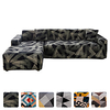 High Quality Print Dustproof All-powerful Slipcovers Stretch L Shape Sofa Cover Super Soft Fabric Couch Cover Sofa Furniture Protector With One Free Boster Case miniinthebox
