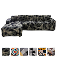 High Quality Print Dustproof All-powerful Slipcovers Stretch L Shape Sofa Cover Super Soft Fabric Couch Cover Sofa Furniture Protector With One Free Boster Case miniinthebox