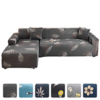 High Quality Print Dustproof All-powerful Slipcovers Stretch L Shape Sofa Cover Super Soft Fabric Couch Cover Sofa Furniture Protector With One Free Boster Case miniinthebox