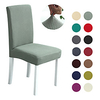 High Quality Solid Velvet Super Soft Chair Cover Stretch Removable Washable Dining Room Chair Protector Slipcovers Home Decor Dining Room Seat Cover miniinthebox