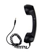 High Quality Special Telephone Handset with Voice Buttons for iPhone Black