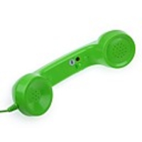 High Quality Special Telephone Handset with Voice Buttons for iPhone Green