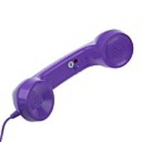 High Quality Special Telephone Handset with Voice Buttons for iPhone Purple