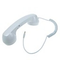 High Quality Special Telephone Handset with Voice Buttons for iPhone White