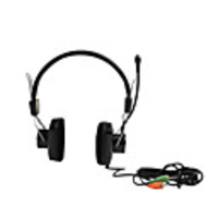 High-quality Stereo Headphone with 90-Degree-Swivel Microphone (Black)