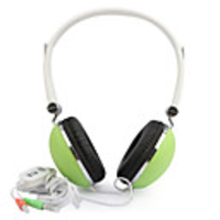 High-quality Stylish 90°Swivel Headphones with Microphone (Green)