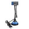 High-quality Stylish Webcam with Light Microphone (Blue)