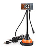 High-quality Stylish Webcam with Light Microphone (Orange)