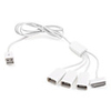 High Speed USB 2.0 Hub Splitter Cable Adapter for iPhone