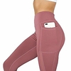 High Waist Solid Yoga Pants with Pocket,  Soft Fitness Sport Running Leggings Gym Wear (red,  XL) miniinthebox