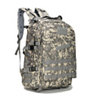 Hiking Backpack Military Tactical Backpack 40 L - Camouflage Lightweight 3D Pad Wear Resistance High Capacity Outdoor Camping / Hiking Hunting Climbing Oxford Cloth 600D Rough Black Khaki Blue / Black