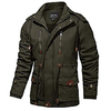 Hiking Jacket Winter Outdoor Thermal Warm Windproof Breathable Camping / Hiking Hunting Fishing ArmyGreen Black khaki