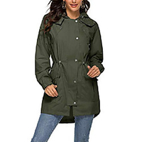 Hiking Jacket Winter Outdoor Thermal Warm Windproof Breathable Camping / Hiking Hunting Fishing White Black Army Green