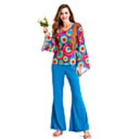 Hippie Disco Retro Vintage Hippie Disco 1980s Summer Outfits Masquerade Dude Funk Women