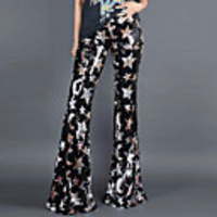 Hippie Disco Vintage 1960s Disco Boho Pants Flowy Pants Dude Funk Women