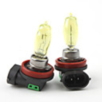 HOD H11 100W 2800K Ultra Bright Car Yellow Light Bulbs (DC 12V/Pair)