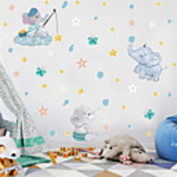 Holiday Wall Stickers Plane Wall Stickers / Holiday Wall Stickers Decorative Wall Stickers,  PVC Home Decoration Wall Decal Wall Decoration 1pc