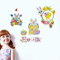 Holiday Wall Stickers Plane Wall Stickers / Holiday Wall Stickers Decorative Wall Stickers,  PVC Home Decoration Wall Decal Wall Decoration 1pc