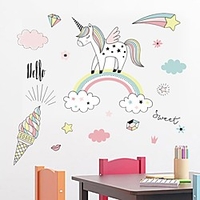 Holiday Wall Stickers Plane Wall Stickers / Holiday Wall Stickers Decorative Wall Stickers,  PVC Home Decoration Wall Decal Wall Decoration 1pc
