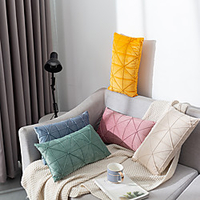 Holland Velvet Cushion Cover 1PC Soft Decorative Square Lumbar Throw Pillow Cover Cushion Case Pillowcase for Sofa Bedroom Livingroom Outdoor Superior Quality Machine Washable Outdoor Cushion for Sofa Couch Bed Chair miniinthebox