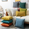 Holland Velvet Ultrasonic Scallop Textured Pillowcase Cushion Cover Outdoor Cushion Patio Throw Pillow Covers for Garden Farmhouse Bench Couch miniinthebox