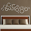 Hollow Circle Wall Stickers Mirror Wall Stickers Decorative Wall Stickers,  Acrylic Home Decoration Wall Decal Wall Decoration 1pc