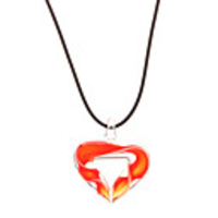 Hollow Out Heart Shaped Necklace (Assorted Color)