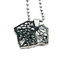 Hollow-Out Leaves Titanium Steel Necklace
