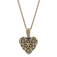 Hollow Peach Heart Necklace