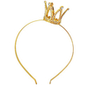 holy kt handcrafted girls toddler kids shiny crown hairband princess girl crown headband headwraps headwear wedding birthday gift (gold)