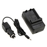 Home and Car Battery Charger for Kodak CR-V3 Olympus LB-01 Camera